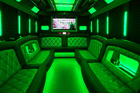 large bus mood lighting