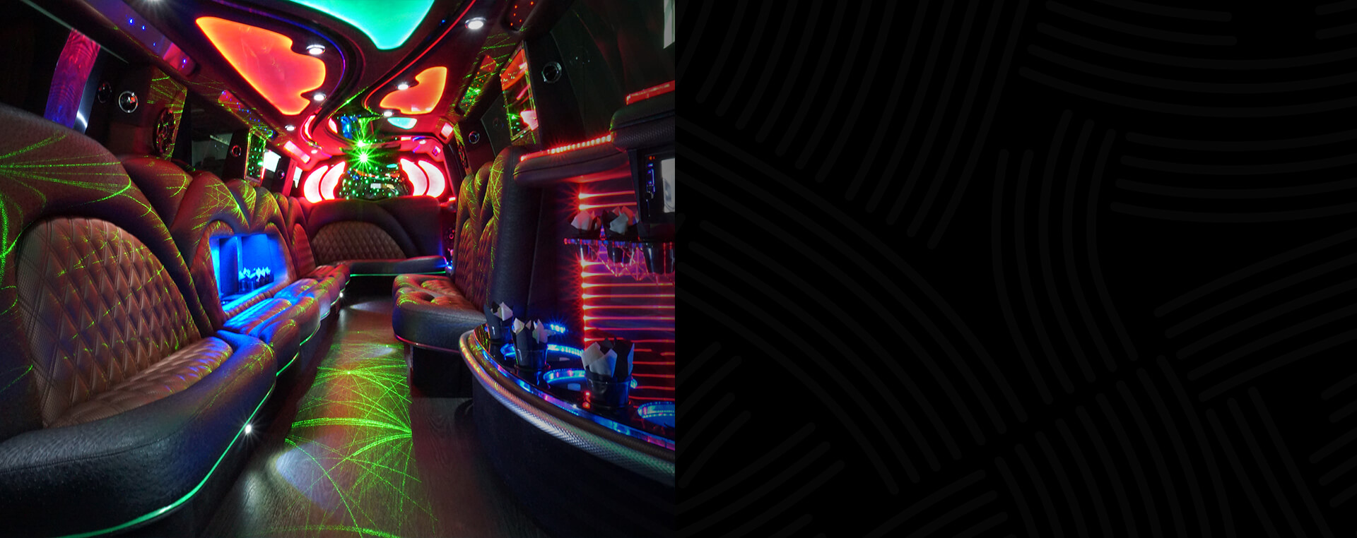 luxurious limousine interior